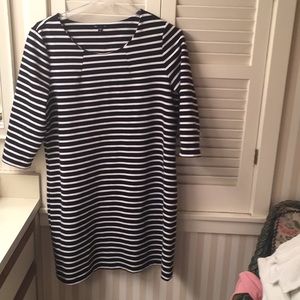 Gap black & white striped dress